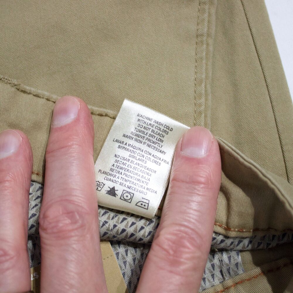 NWT Weatherproof Vintage Chino 2.0 Slim Straight Stretch Pants Khaki Men 36x32 - Picture 11 of 15